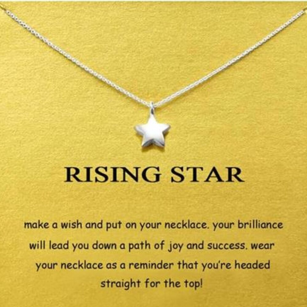 Star Pendant Necklace – “Rising Star” Brilliance & Success Jewelry